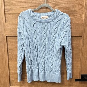 Philosophy Light Blue Cable Knit Sweater